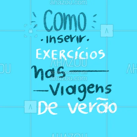 posts, legendas e frases de personal trainer para whatsapp, instagram e facebook: Mesmo nas viagens não se pode esquecer de colocar os exercícios em dia. #carrosselahz #AhazouSaude #personal #personaltrainer #boratreinar #nopainnogain