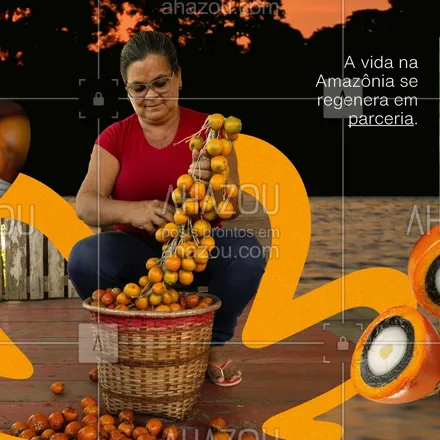 posts, legendas e frases de natura para whatsapp, instagram e facebook: Faz mais de vinte anos, que entendemos que a parceria com as⁣ comunidades agroextrativistas mantém a Amazônia Viva.⁣
A parceria começa no uso da polpa e do óleo de tukumã em nossa fórmula, aproveitando mais do fruto e evitando desperdício e vai até o produto que você escolhe.⁣
É assim que geramos impacto positivo para a comunidade, para quem⁣ consome produtos Natura e para o planeta.⁣
Acesse o link da Amazônia Viva na bio.⁣
⁣
#DiadaTerra #AmazôniaViva⁣
⁣
#DescriçãoDeImagem: o conteúdo em formato de carrossel possui 3 telas. Na primeira temos uma imagem de uma mulher segurando frutos de tukumã e a legenda: “ A vida na Amazônia se regenera em parceria”. Na segunda imagem, temos um vídeo com a comunitária Valquíria e a legenda “Usando o fruto de tukumã sem desperdício, fortalecemos a renda de 702 famílias”. Na terceira tela, uma imagem da polpa hidratante para as mãos de Ekos Tukumã e a legenda “Escolhendo Natura, você contribui para a vida na Amazônia. Vamos juntos!”⁣ #AhazouNatura #ahazourevenda