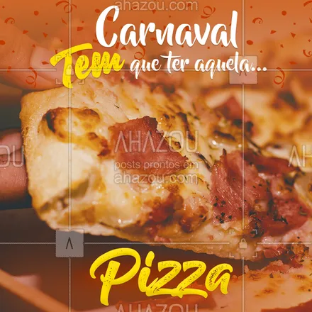 posts, legendas e frases de pizzaria para whatsapp, instagram e facebook: Pro seu carnaval estar completo, tem que ter comida boa! Vem pra cá foliar :)
#foodfeed #ahazoutaste #foodtaste #foodlovers #ilovefood