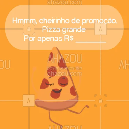 posts, legendas e frases de pizzaria para whatsapp, instagram e facebook: Transforme o seu dia com uma deliciosa pizza, aproveite já a nossa promoção.#pizza #ahazoutaste #pizzalover #promoção #pizzaria 
