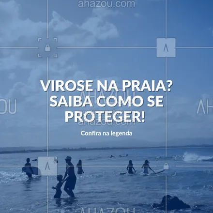 posts, legendas e frases de assuntos variados de Saúde e Bem-Estar para whatsapp, instagram e facebook: Mesmo com a alta de viroses nas praias, é possível se prevenir:Não esqueça de higienizar as mãos com álcool em gel. Beba água potável e evite alimentos de procedência duvidosa.Use chinelos para evitar contato com superfícies contaminadas. Evite aglomerações sempre que possível. Se cuide para curtir o verão com saúde!