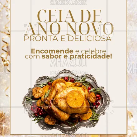posts, legendas e frases de  para whatsapp, instagram e facebook: Quer começar o ano sem stress na cozinha? 👩‍🍳✨
Aproveite nossa Ceia de Ano Novo pronta, feita com muito carinho, ingredientes frescos e aquele tempero caseiro que faz toda diferença.
🍖 Opções individuais e familiares
🎁 Combos especiais de Réveillon
🕒 Encomendas até [inserir data limite]
Garanta já sua ceia e celebre com praticidade, sabor e muito amor! 💚

#CeiaDeAnoNovo #CeiaPronta #RéveillonGourmet #MarmitaGourmet #Rotisseria #GastronomiaDeFimDeAno #AnoNovo #ComidaCaseira #SaboresDeAnoNovo #CeiaEspecial