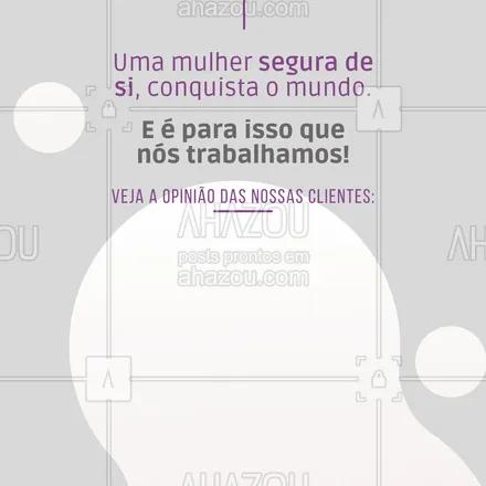 posts, legendas e frases de estética corporal para whatsapp, instagram e facebook: O nosso objetivo é sempre aumentar a autoestima e a satisfação das nossas clientes! 🥰
#AhazouBeauty #beleza  #estetica  #esteticaavancada  #esteticacorporal  #esteticista  #saúde 