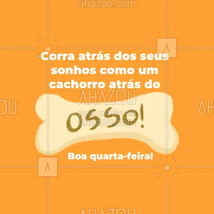 posts, legendas e frases de assuntos variados de Pets para whatsapp, instagram e facebook: Não desista dos seus objetivos, assim como um doguinho que não desiste quando vê um ossão! Boa quarta-feira! #AhazouPet  #cats  #dogsofinstagram  #petlovers  #petsofinstagram  #ilovepets  #dogs  #petoftheday 