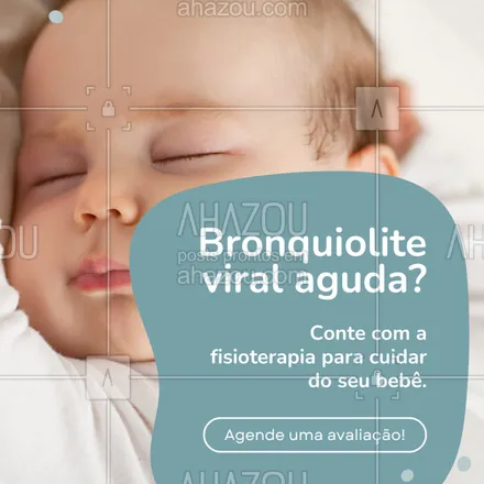 posts, legendas e frases de  para whatsapp, instagram e facebook: Nos casos de bronquiolite viral aguda, a fisioterapia respiratória ajuda seu bebê a respirar melhor e se recuperar mais rápido.
Agende sua avaliação com profissionais especializados!
#fisioterapiapediatrica #bronquioliteviral #respiracaosaudavel #cuidadoscomobebe #fisioterapiarespiratoria #saudeinfantil