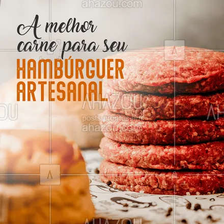 posts, legendas e frases de açougue & churrasco para whatsapp, instagram e facebook:  A carne de hambúrguer perfeita é composta pelo equilíbrio da carne magra com uma carne mais gordurosa. Compre e se surpreenda!
#ahazoutaste  #açougue #meatlover #hamburguer 