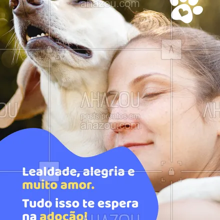 posts, legendas e frases de pets para whatsapp, instagram e facebook: Eles não pedem muito… só um cantinho, comida e muito carinho. 🦴
Adoção responsável é puro amor em forma de patinhas. Vem conhecer os nossos peludos! #dogparadoparadoacao #peludinhosdopet #adotecachorrojá #adoçãocanina #petprocuraumlar
