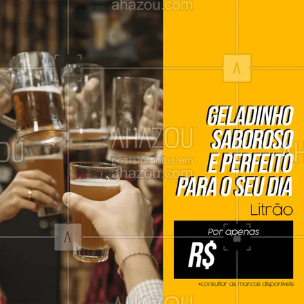 posts, legendas e frases de bares para whatsapp, instagram e facebook:  Já imaginou essa delícia para refrescar seu dia?🤤 Aproveite nossa promoção e faça isso se tornar realidade. #bar #ahazoutaste#promoção #pub #cerveja #litrão