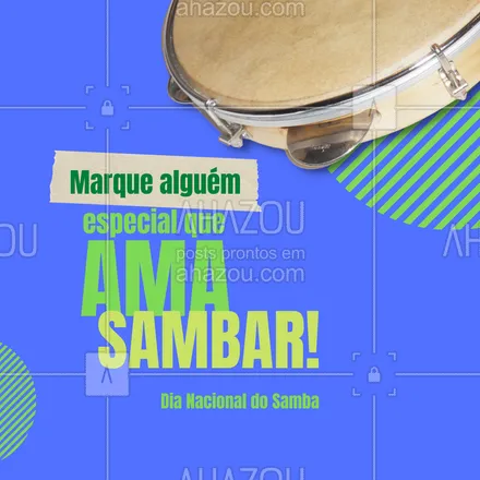 posts, legendas e frases de posts para todos para whatsapp, instagram e facebook: Vamos deixar essa publicação bem movimentada como o samba. Então, marque aqui todos os amigos e amigas que amam sambar. #dianacional #samba #marquealguém #ahazou #dança #sambar