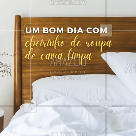 posts, legendas e frases de lavanderia para whatsapp, instagram e facebook: Dormir em uma cama com cheirinho de limpeza faz a gente até ter uma noite melhor de sono.??

 #AhazouServiços  #lavanderia #roupalavada #roupalimpa #bomdia #motivacional #frase