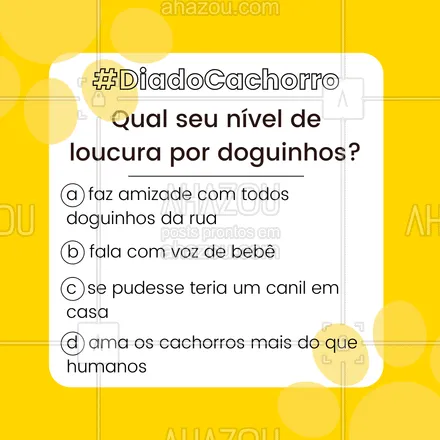 posts, legendas e frases de posts para todos para whatsapp, instagram e facebook: Nós escolhemos todas as opções 🤣 e vocês? 🐶🦴#motivacional #enquete #ahazou #diadocachorro #cachorro
