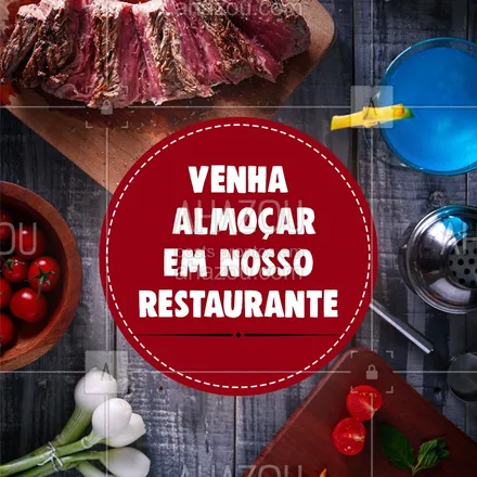 posts, legendas e frases de à la carte & self service para whatsapp, instagram e facebook: Venha almoçar em nosso maravilhoso restaurante. #Almoço #Ahazou #Restaurant