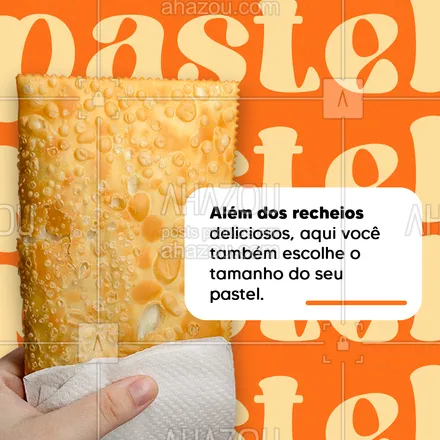 posts, legendas e frases de pastelaria  para whatsapp, instagram e facebook: Perfeito do recheio ao tamanho. Só aqui você saboreia o melhor e mais gostoso pastel da região. Então aproveite e venha já garantir o seu. #amopastel #foodlovers #instafood #pastelaria #pastel #pastelrecheado #ahazoutaste #tamanhos #pastelaria #tamanhosdepastel #sabor #qualidade #variedade #cardápio
