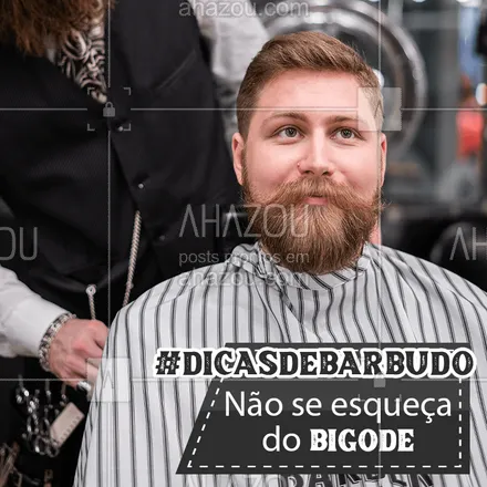 posts, legendas e frases de barbearia para whatsapp, instagram e facebook: É importante estar atento ao bigode para manter a harmonia do rosto. Apare sempre a área do buço (abaixo do nariz), com a ajuda de uma tesoura e mantenha o local naturalmente esculpido com a ajuda de cera para bigodes.
#Bigodudos #DicasBigode #Barbeiros #AhazouBeauty   #barbeirosbrasil #barberLife #cuidadoscomabarba #barberShop