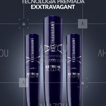 posts, legendas e frases de avon para whatsapp, instagram e facebook: Máscara Exxtravagant: extra volume sem grumos #ahazouavon #ahazourevenda