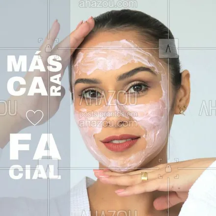 posts, legendas e frases de estética facial para whatsapp, instagram e facebook: As máscaras faciais são fórmulas que contém diversos ingredientes ativos e por isso fornecem uma espécie de bomba na pele, promovendo hidratação profunda. Por isso elas são tão importantes na rotina de cuidados com a pele. 

#cuidadoscomapele #mascarafacial #ahazou #hidratada