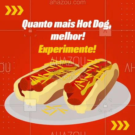 posts, legendas e frases de hot dog  para whatsapp, instagram e facebook: Experimente o melhor Hot Dog da cidade aqui?! Somos especialistas nesta especiaria e garantimos sabor e satisfação! Peça já o seu! #hotdog #ahazoutaste  #hotdoglovers #hotdoggourmet #cachorroquente