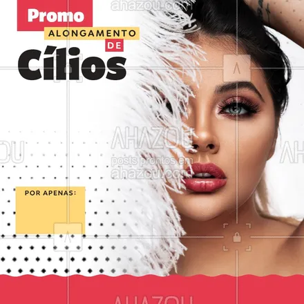 posts, legendas e frases de cílios & sobrancelhas para whatsapp, instagram e facebook: Confira nossa promoção de alongamento de cílios, você não vai perder não é mesmo? #Cilios #Ahazou #Promo 