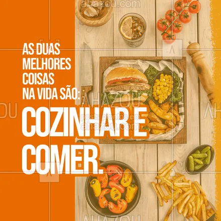 posts, legendas e frases de assuntos variados de gastronomia para whatsapp, instagram e facebook: Se existe terapia melhor que cozinhar e comer desconheço. #culinaria #foodie #foodlover #ahazoutaste #gastronomia #gastronomy #instafood #frase #motivacionl #quote #frases #postdefrase #amocomida #frasesdecomida