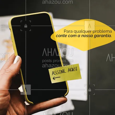 posts, legendas e frases de computadores, celulares & tablets para whatsapp, instagram e facebook: Após trocar peças aqui, você está segurado pela nossa garantia.
#Garantia #AhazouTec  #Peças