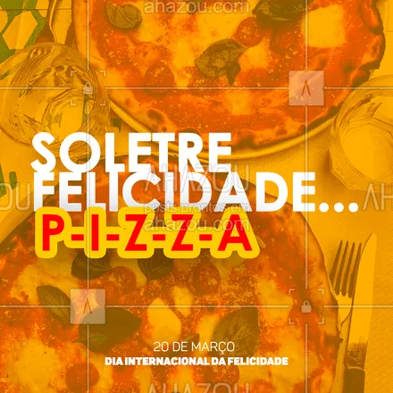 posts, legendas e frases de pizzaria para whatsapp, instagram e facebook: Se pizza não é a definição de felicidade eu não seu o que é ??. Comemore o Dia da felicidade com um delicioso hambúrguer, entre em contato e peça já o seu! #pizzaria #pizza #ahazoutaste #pizzalife #pizzalovers #pizzaexpress #felicidade #diadafelicidade #diainternacionaldafelicidade