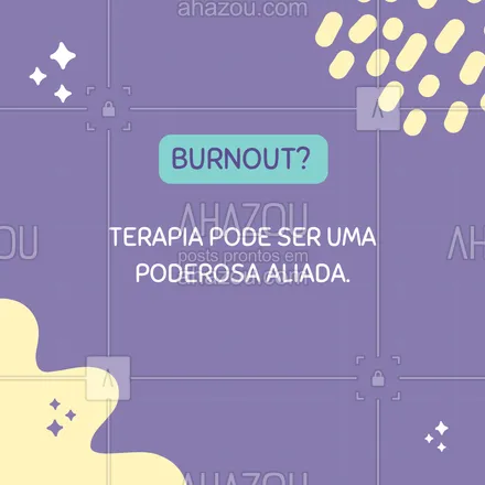 posts, legendas e frases de saúde mental para whatsapp, instagram e facebook: O acompanhamento terapêutico é essencial para quem enfrenta o burnout. Psicólogos especializados podem ajudar a entender as causas do estresse extremo e a criar estratégias para lidar com ele. Em terapia, você encontra um espaço seguro para se fortalecer e encontrar novos caminhos para uma rotina mais equilibrada. 🌱 #Terapia #RecuperaçãoBurnout #SaúdeMental #Autocuidado #AhazouSaude #viverbem #qualidadedevida 