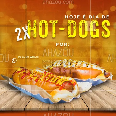 posts, legendas e frases de hot dog  para whatsapp, instagram e facebook: Dogão já é bão, agora imagina em dobro! Peça o seu no whats!
??
#ahazoutaste #hotdogs #cachorroquente #hot-dog  #hotdoggourmet #food #hotdoglovers #hotdog #combo #food #delivery #combodanoite 