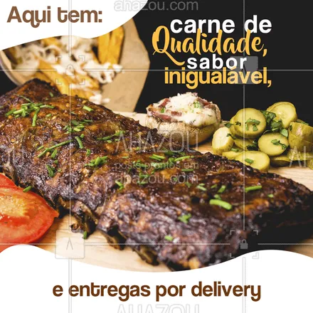 posts, legendas e frases de açougue & churrasco para whatsapp, instagram e facebook: Conheça a melhor carne da região, com sabor e qualidade inigualável! Da uma passadinha, ou peça por delivery!??
#ahazoutaste #churrasco #churrascoterapia