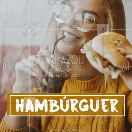 posts, legendas e frases de hamburguer para whatsapp, instagram e facebook: Nesse dia especial presenteá com o melhor Hambúrguer!!! ❤??  #ahazou #food #diadasmulheres   