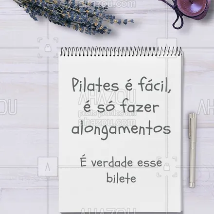 posts, legendas e frases de pilates para whatsapp, instagram e facebook: Quem aí pratica pilates e concorda? ?? #pilates #ahazou #meme #fisioterapia
