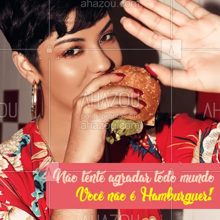 posts, legendas e frases de hamburguer para whatsapp, instagram e facebook: Pois é, só ele consegue! ?? #hamburguer #ahazoutaste #hamburgueria