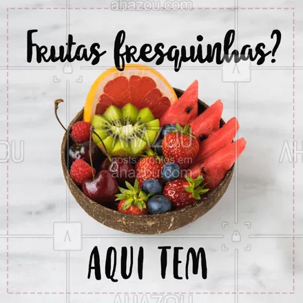 posts, legendas e frases de saudável & vegetariano para whatsapp, instagram e facebook: Aqui você encontra uma variedade enorme de frutas fresquinhas! #feira #frutaria #ahazou #alimentaçao