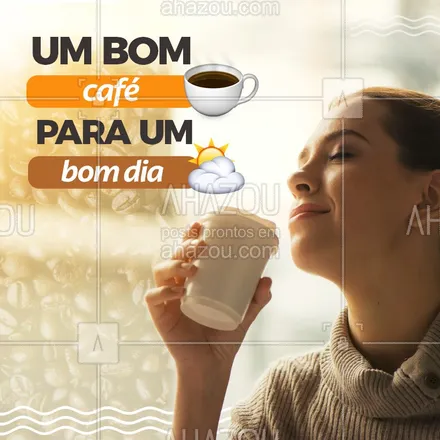 posts, legendas e frases de cafés para whatsapp, instagram e facebook: Que tal começar o dia com um maravilhoso café para você ter um dia incrível? ☕? #Café #Ahazou #Bomdia #Coffee 