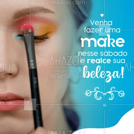 posts, legendas e frases de maquiagem para whatsapp, instagram e facebook: Make bem feita é make que nós fazemos! Garanta já a sua. 🥰🥰 #AhazouBeauty #makeoftheday  #makeup  #maquiadora  #maquiagem  #mua  #muabrazil 