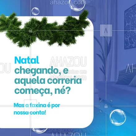 posts, legendas e frases de faxina para whatsapp, instagram e facebook: 🎁 Corre aqui pra gente resolver uma parte da sua lista de Natal: a faxina! Deixe a limpeza com a gente e aproveite para focar nos momentos que realmente importam. Agende hoje e fique tranquilo!