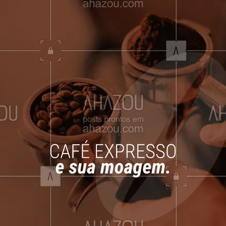 posts, legendas e frases de cafés para whatsapp, instagram e facebook: O café expresso, conhecido por todo mundo, tem uma moagem fina. Mais fina do que açúcar refinado, sabia disso?
#Café #ahazoutaste #Dicas