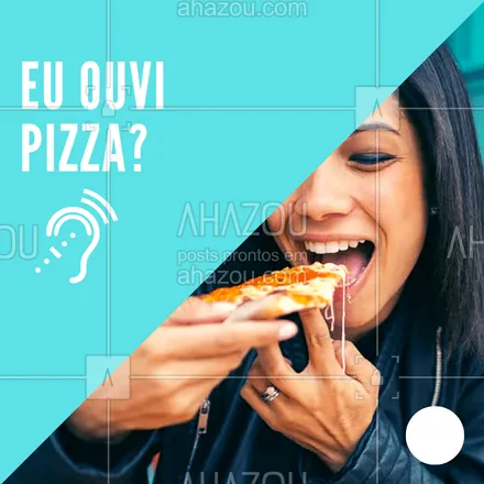 posts, legendas e frases de pizzaria para whatsapp, instagram e facebook: P-I-Z-Z-A ?❤️️ Não existe nada melhor! #pizza #pizzaria #ahazou #delivery #delicia