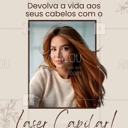 posts, legendas e frases de para whatsapp, instagram e facebook: Seus cabelos merecem cuidado especial! O tratamento a laser rejuvenesce os fios, estimula o crescimento e devolve o brilho e a vitalidade.
🔥 Vagas limitadas! Agende já!
#TratamentoCapilar #LaserCapilar #CabelosSaudáveis #Autoestima