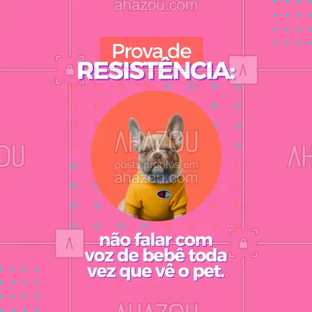 posts, legendas e frases de assuntos variados de Pets para whatsapp, instagram e facebook: Oh meu Deus, é tanta fofura que não dá pra resistir na hora de falar com o pet 🤣🤣 . Você também é assim? #bbb22 #engraçado #AhazouPet#petlovers #dogs #cats