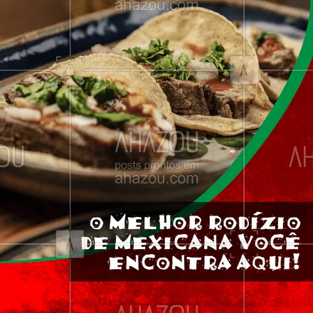 posts, legendas e frases de cozinha mexicana para whatsapp, instagram e facebook:  O que você está esperando para dar uma passadinha aqui? 😁😋
#rodizio #rodiziotexmex #ahazoutaste  #comidamexicana #vivamexico #cozinhamexicana 