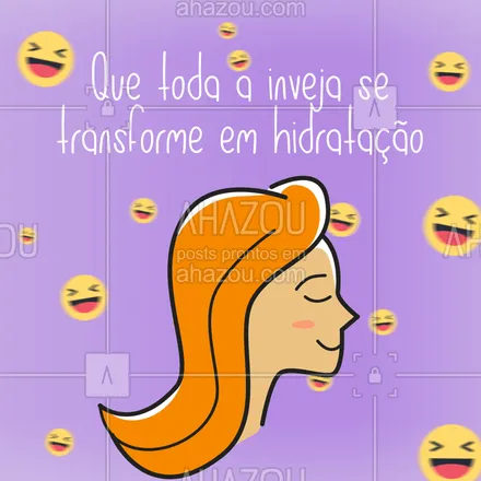 posts, legendas e frases de cabelo para whatsapp, instagram e facebook: Amém! ? #cabelo #ahazou #hidratacao