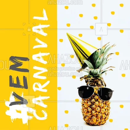 posts, legendas e frases de posts para todos para whatsapp, instagram e facebook: Tá todo mundo pronto pro carnaval aí?  ??? #carnaval #ahazou #vemcarnaval