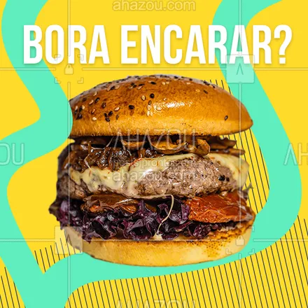 posts, legendas e frases de hamburguer para whatsapp, instagram e facebook: Bora? Hoje é dia de um belo burger!
#ahazou #burger #deubom #hoje #comerbem