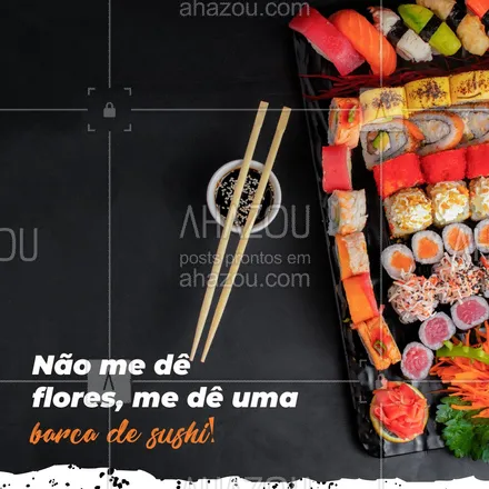 posts, legendas e frases de cozinha japonesa para whatsapp, instagram e facebook: Sushi é vida! Quem concorda, respira! 😍😁
#ahazoutaste #sushidelivery  #sushitime  #japanesefood  #comidajaponesa  #sushilovers  #japa 
