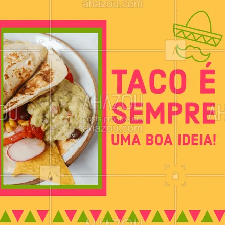posts, legendas e frases de cozinha mexicana para whatsapp, instagram e facebook: Quem aí também não consegue resistir a um taco levanta a mão ?‍♀‍?‍♂‍? Então entre em contato e peça já o seu! #comidamexicana #cozinhamexicana #vivamexico #ahazoutaste #tacos #taco #sabor #opçoes