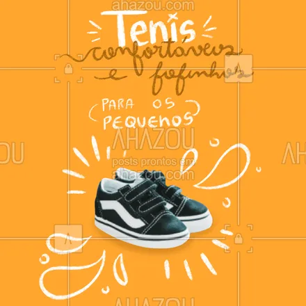 posts, legendas e frases de moda infantil para whatsapp, instagram e facebook: Seus filhos com tênis que não machucam o pé e deixam eles mais lindinhos! #AhazouFashion #instakids #moda #kidsfashion #fashion #modainfantil
