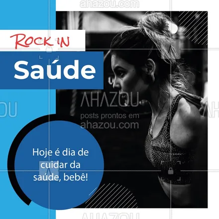 posts, legendas e frases de assuntos variados de Saúde e Bem-Estar para whatsapp, instagram e facebook: Para entrar no clima do Rock in Rio cuidando da saúde! ?? #rockinrio #ahazou #saude #bemestar
