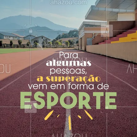 posts, legendas e frases de personal trainer para whatsapp, instagram e facebook: Vem pro esporte você também! #esporte #ahazou #superação