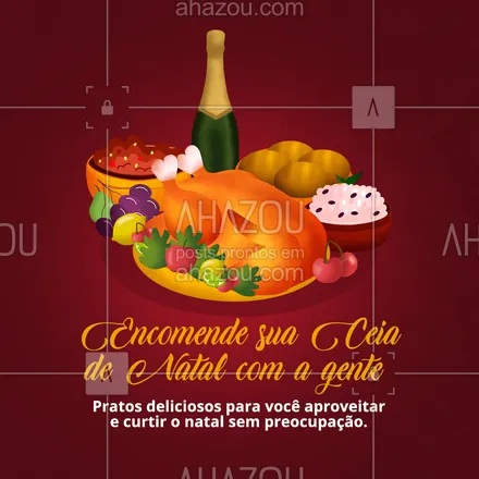 posts, legendas e frases de assuntos variados de gastronomia para whatsapp, instagram e facebook: Encomende sua Ceia de Natal com a gente!
Nossos pratos são deliciosos e feitos com muito cuidado. Para que você possa curtir o seu Natal sem se preocupar em cozinhar.
Entre em contato e solicite nosso cardápio!
#ahazoutaste #culinaria  #foodie  #foodlover  #gastronomia  #gastronomy  #instafood 