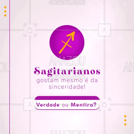 posts, legendas e frases de outras fés & religiões para whatsapp, instagram e facebook: Se tem algo que os sagitarianos se identificam é a sinceridade 😅 .

Seja com eles ou com os próximos, o importante é falar a verdade, mas, é sempre bom ter cautela, né? Porque a verdade pode ser bem dolorosa, então, cuidado na hora de expor suas opiniões e com o "sincericídio" ♐.

#signos #AhazouFé #sagitarianos #sagitário #sincericídio #sinceridade 